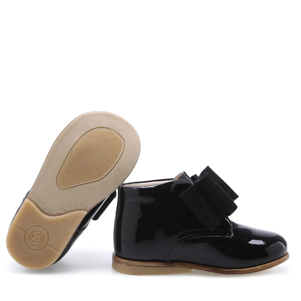 (1899-2) Emel Black bow velcro