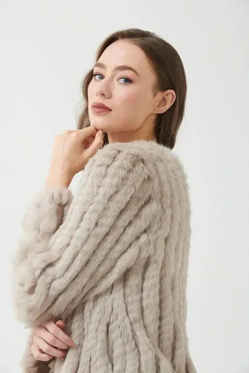 365 Days Short Fur Jacket -  Stone