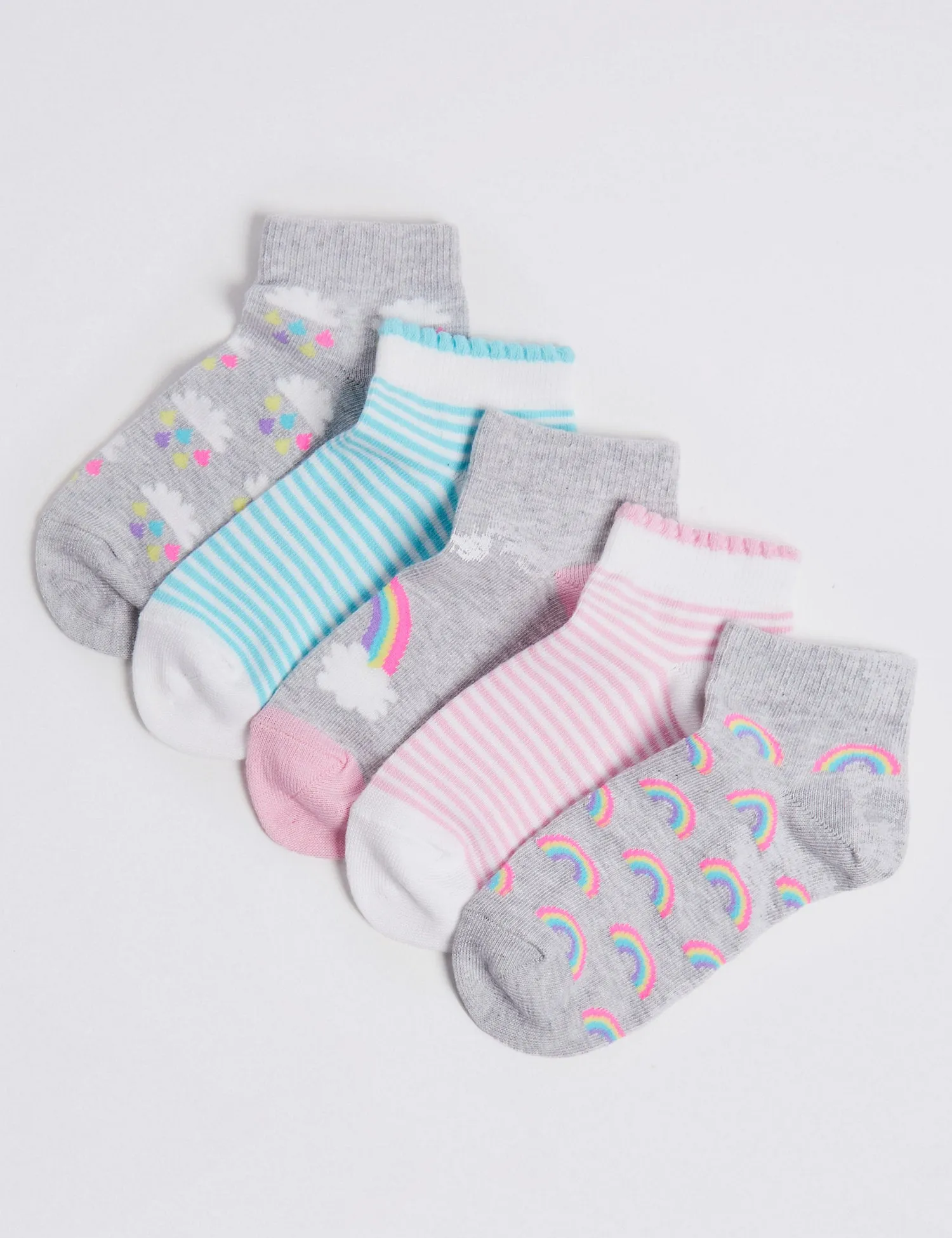 5 Pairs of Trainer Liner Socks