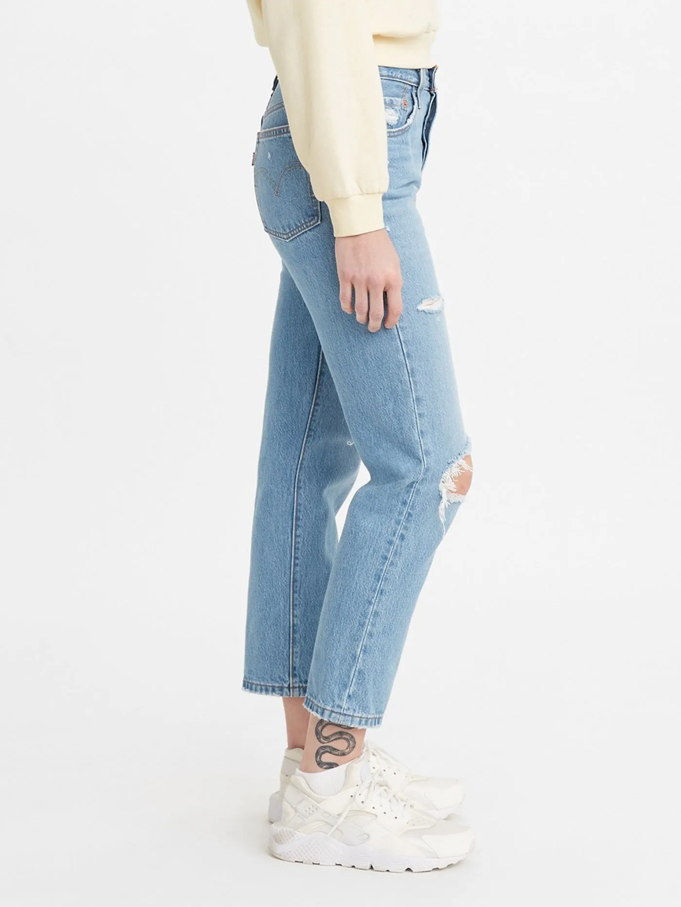 501 Crop Athens Break Jeans