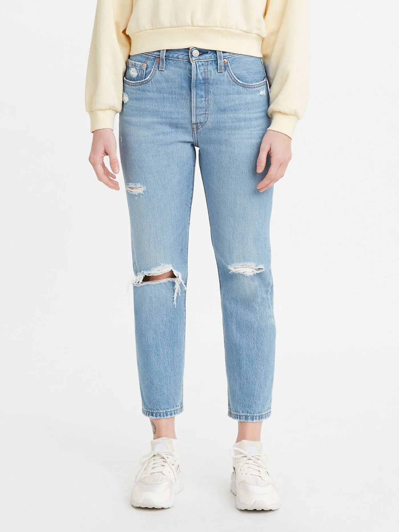 501 Crop Athens Break Jeans