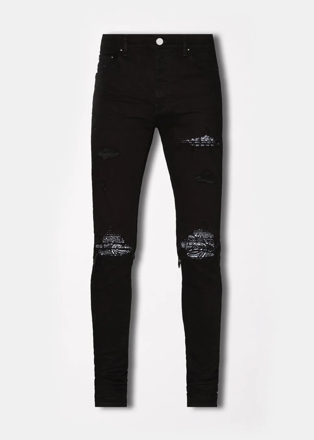 Aged Black MX1 Bandana Jeans