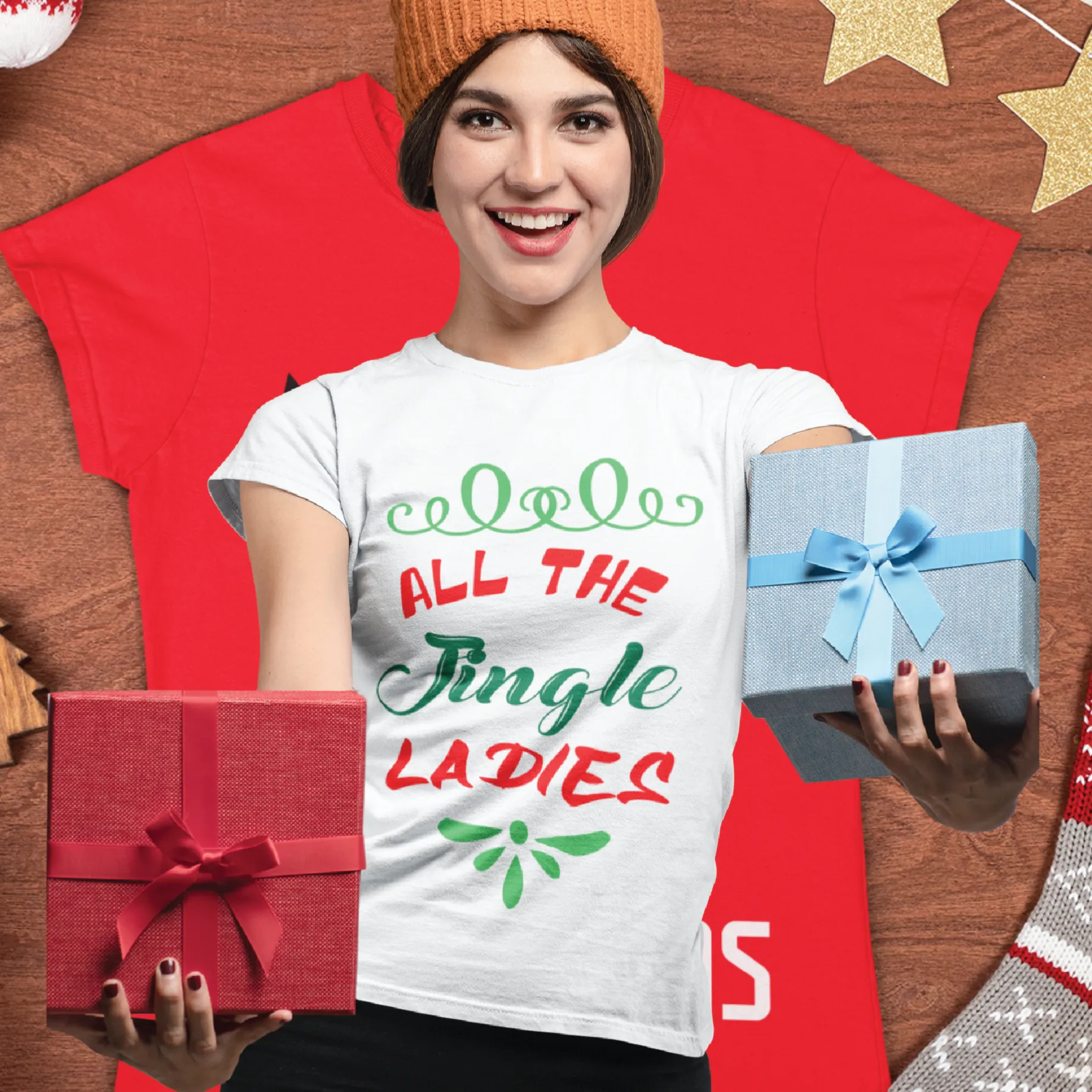 All The Jingle Ladies Christmas T-shirt