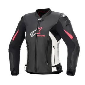 Alpinestars Stella Gp Plus V4 Leather Jacket Black/W/Diva Pink