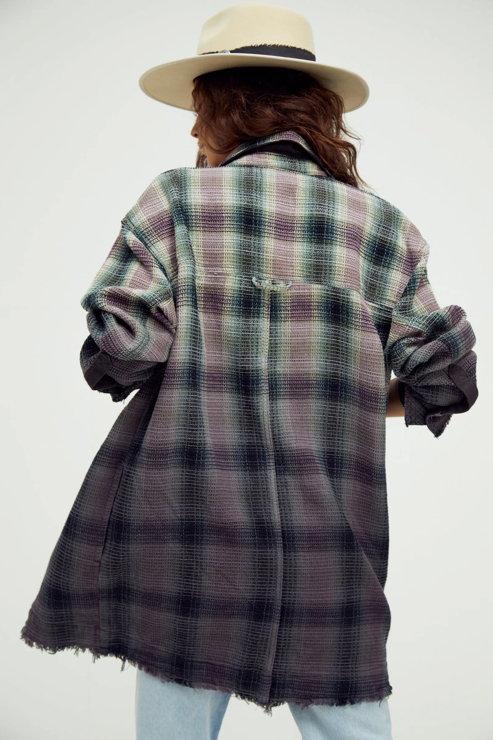 Anneli Plaid Shirt Jacket