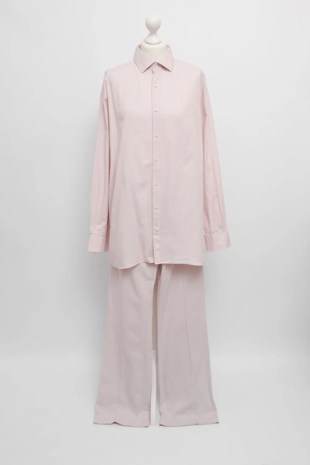 A.P.C. MARLENE PLEATED LONG LAVENDER ROSE PANTS