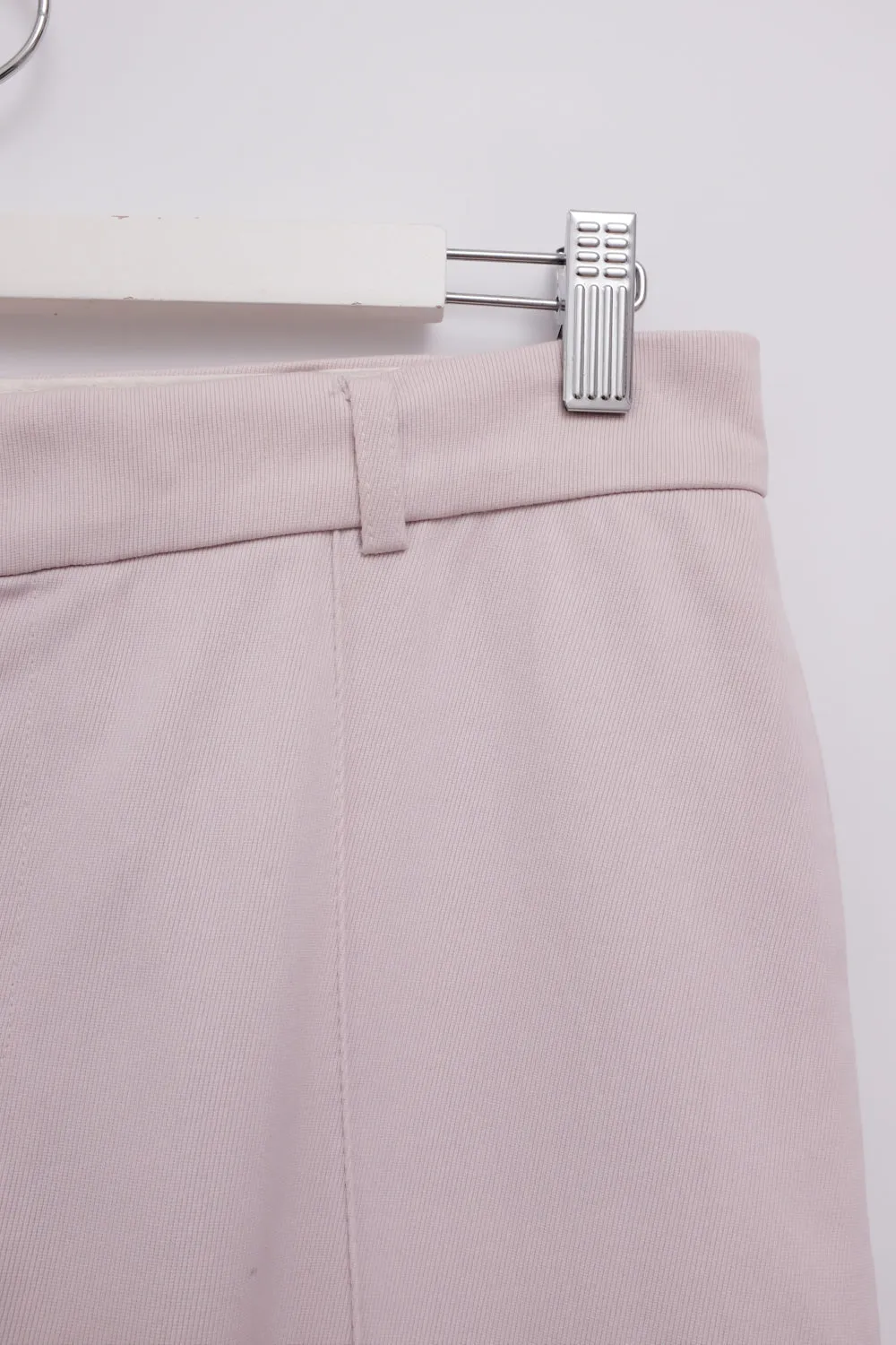 A.P.C. MARLENE PLEATED LONG LAVENDER ROSE PANTS