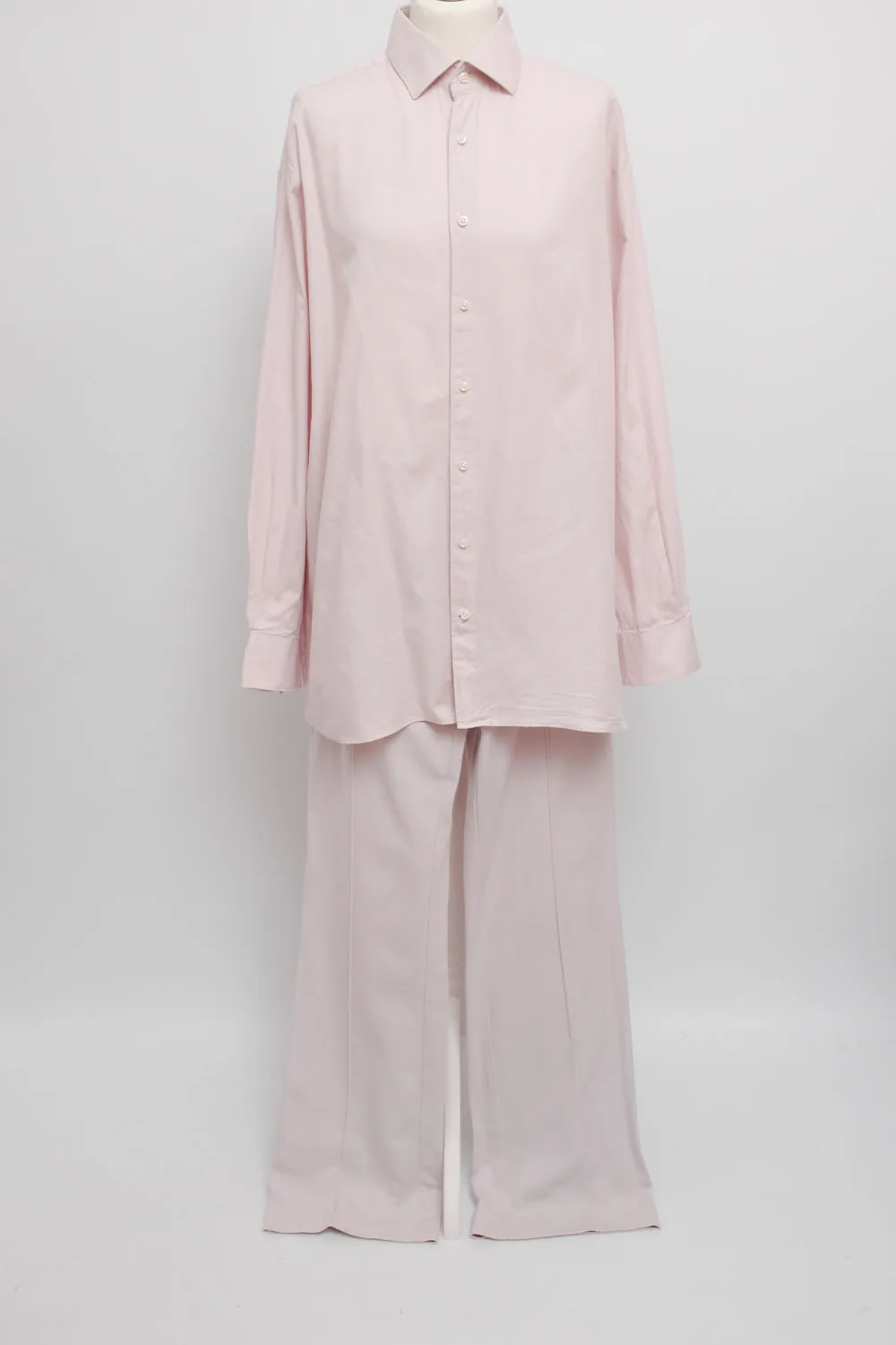 A.P.C. MARLENE PLEATED LONG LAVENDER ROSE PANTS