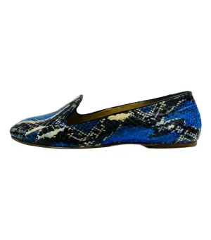 Aquazurra Python Skin Flat Shoes. Size 37