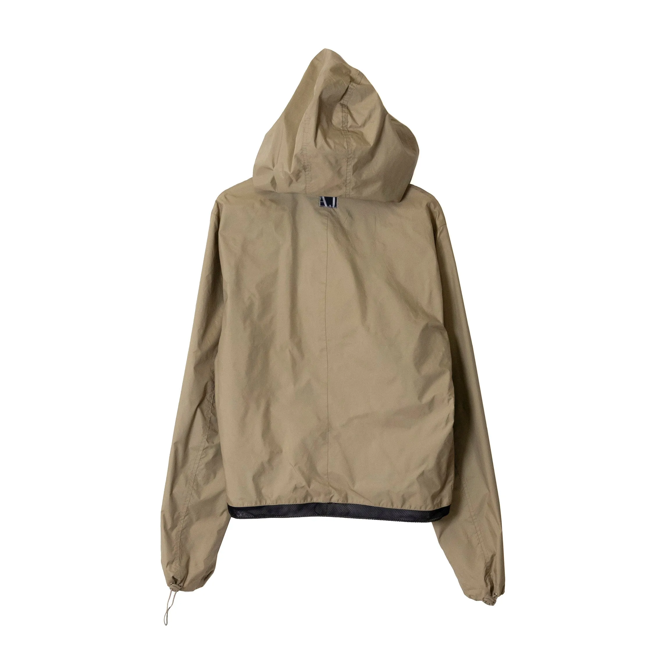 Armani Jeans Beige Hooded Tech Jacket