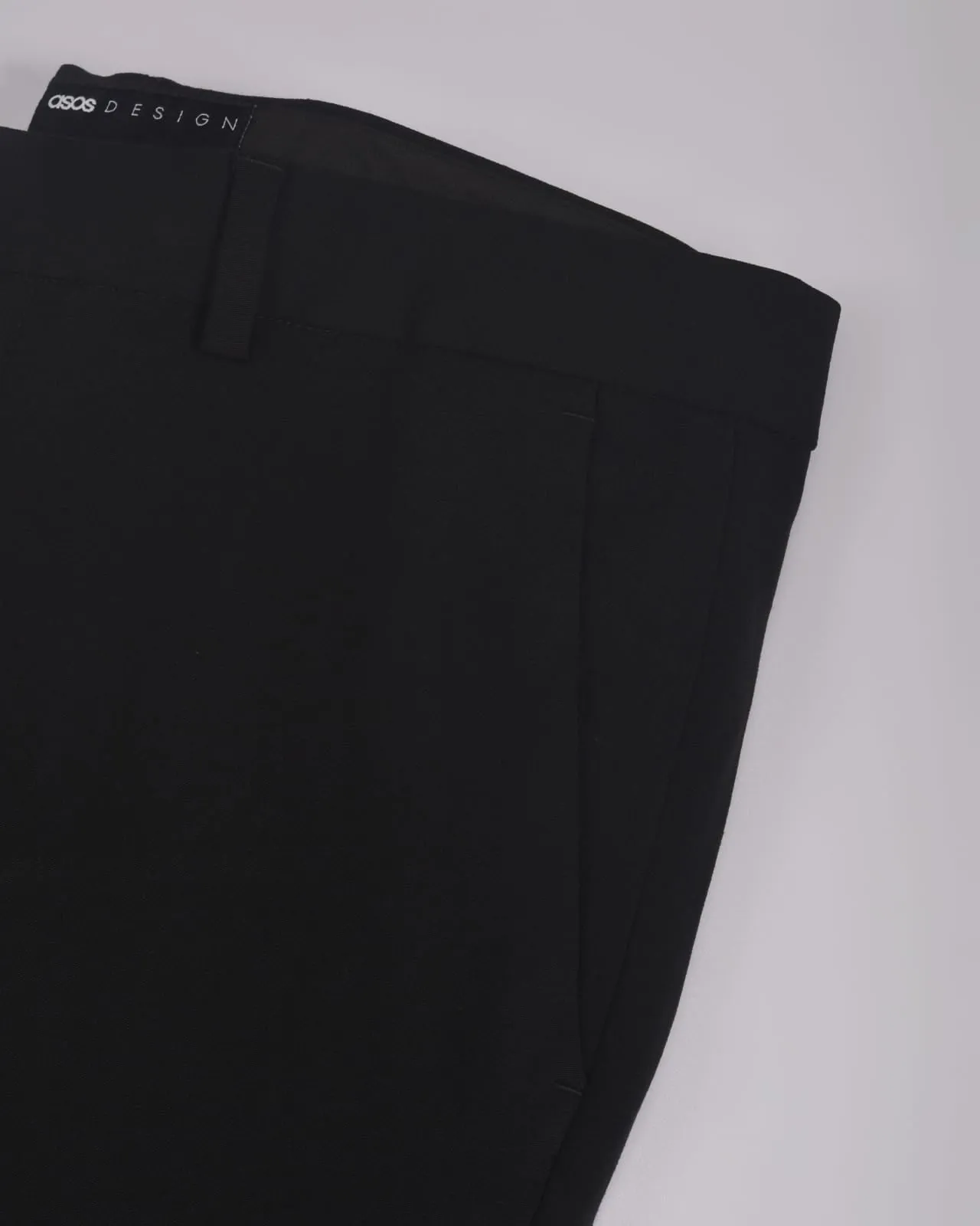 ASOS DESIGN slim smart trousers in black