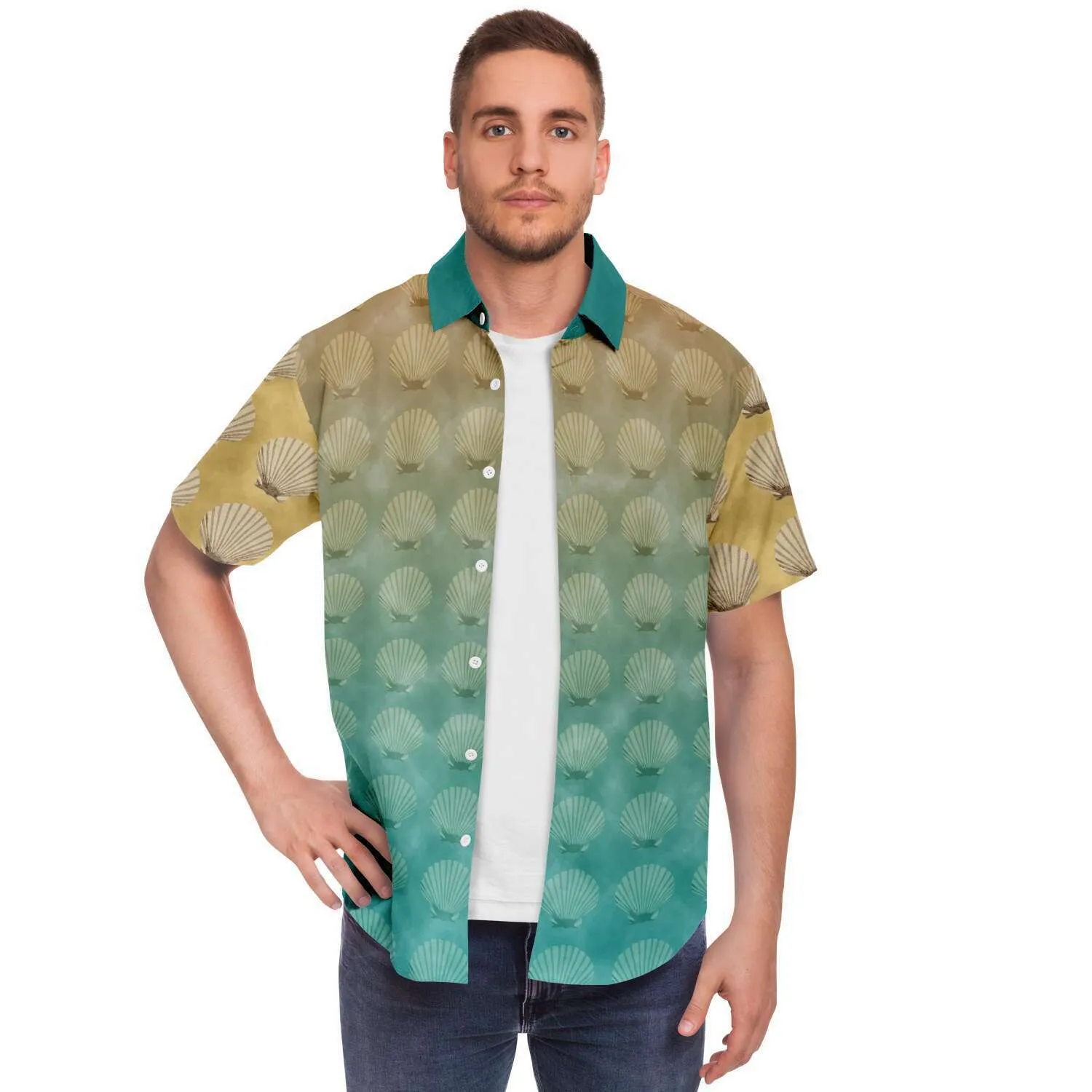 Atlantis Short Sleeve Button Down Shirt