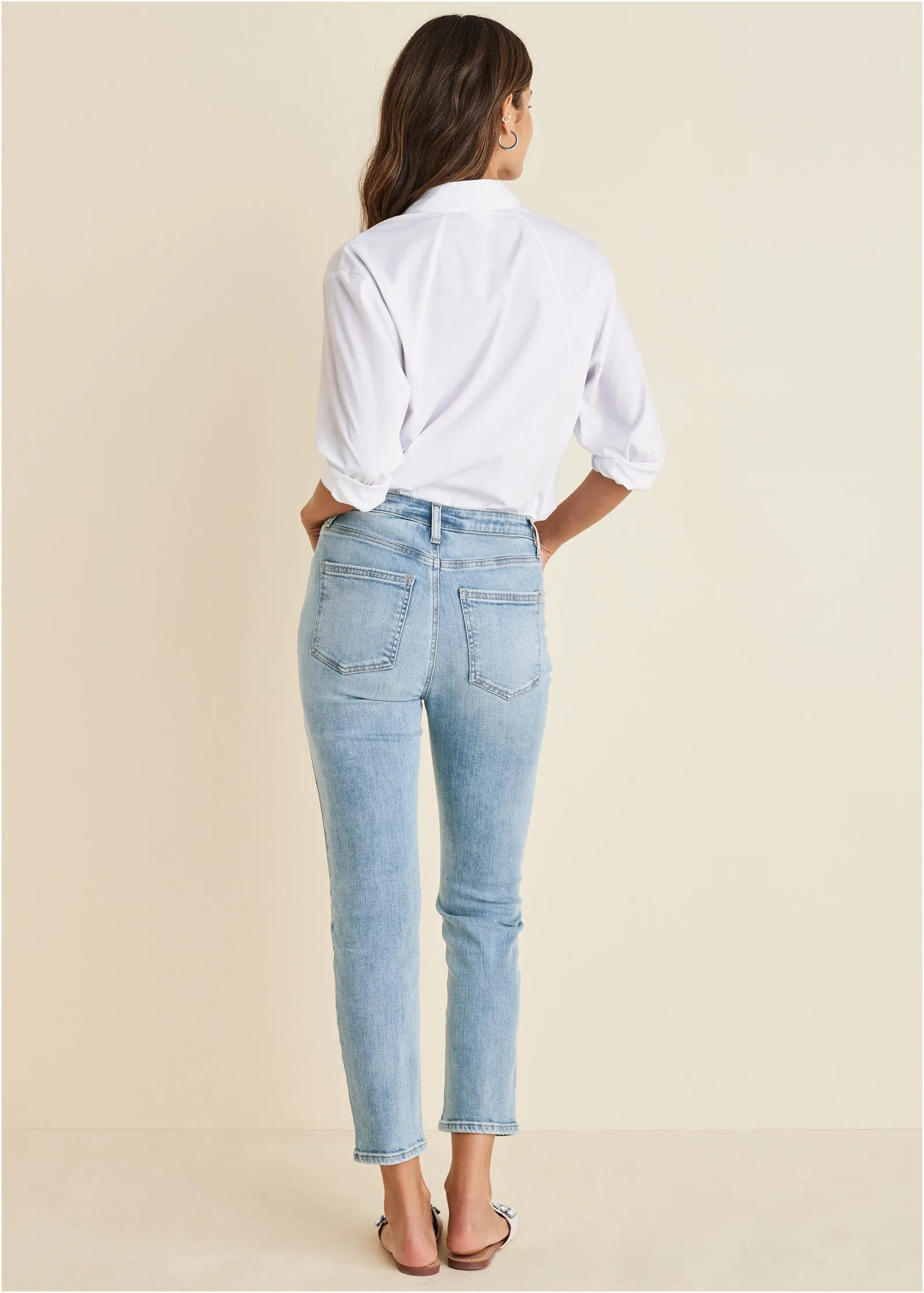 Audrey Straight Leg Jeans - Light Wash