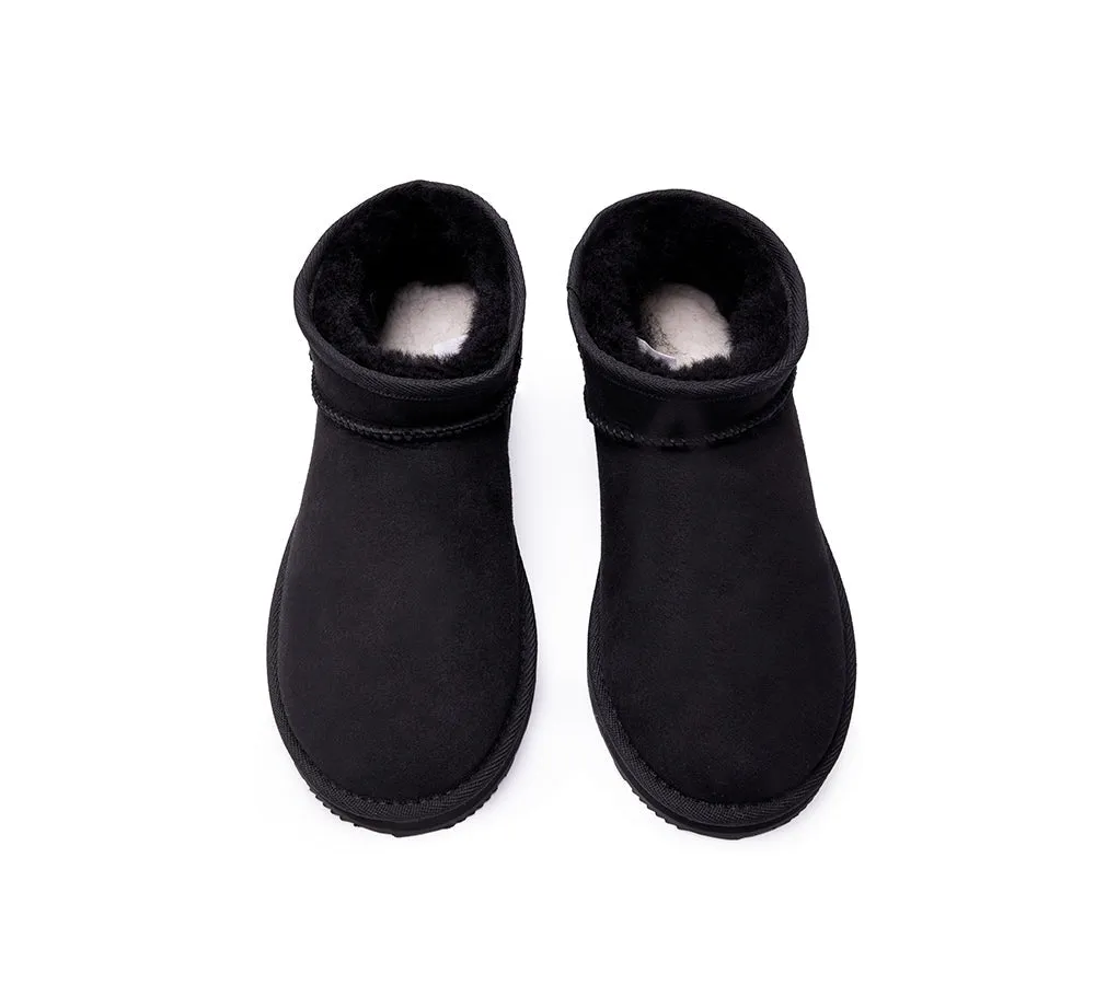 Australian Made Sheepskin Wool Ankle Boots Ultra Mini