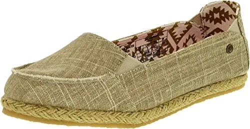 Bearpaw Kids Girls Heather Canvas Slip On Sneakers Rounded Toe Loafers Flat Shoe