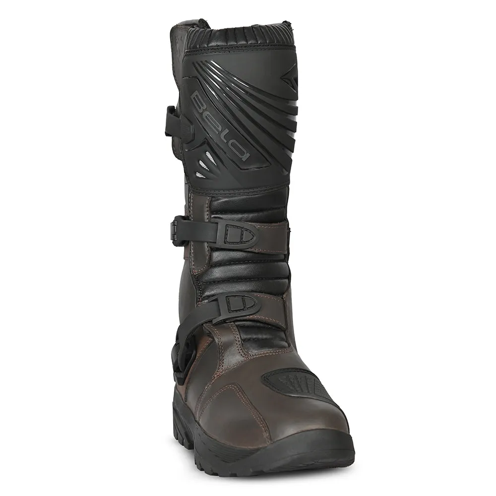 BELA Brown Senior WR Motorbike Touring Boots - Waterproof and Comfortable Riding Footwear