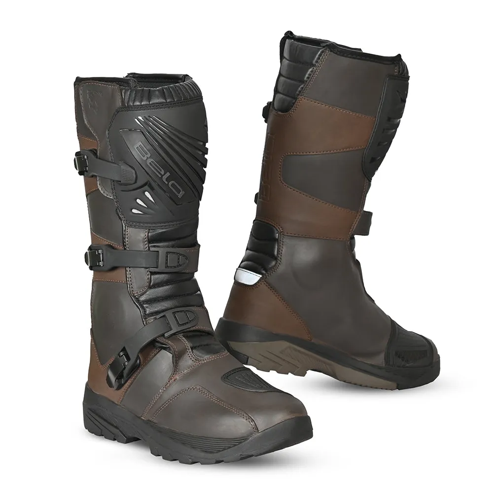 BELA Brown Senior WR Motorbike Touring Boots - Waterproof and Comfortable Riding Footwear