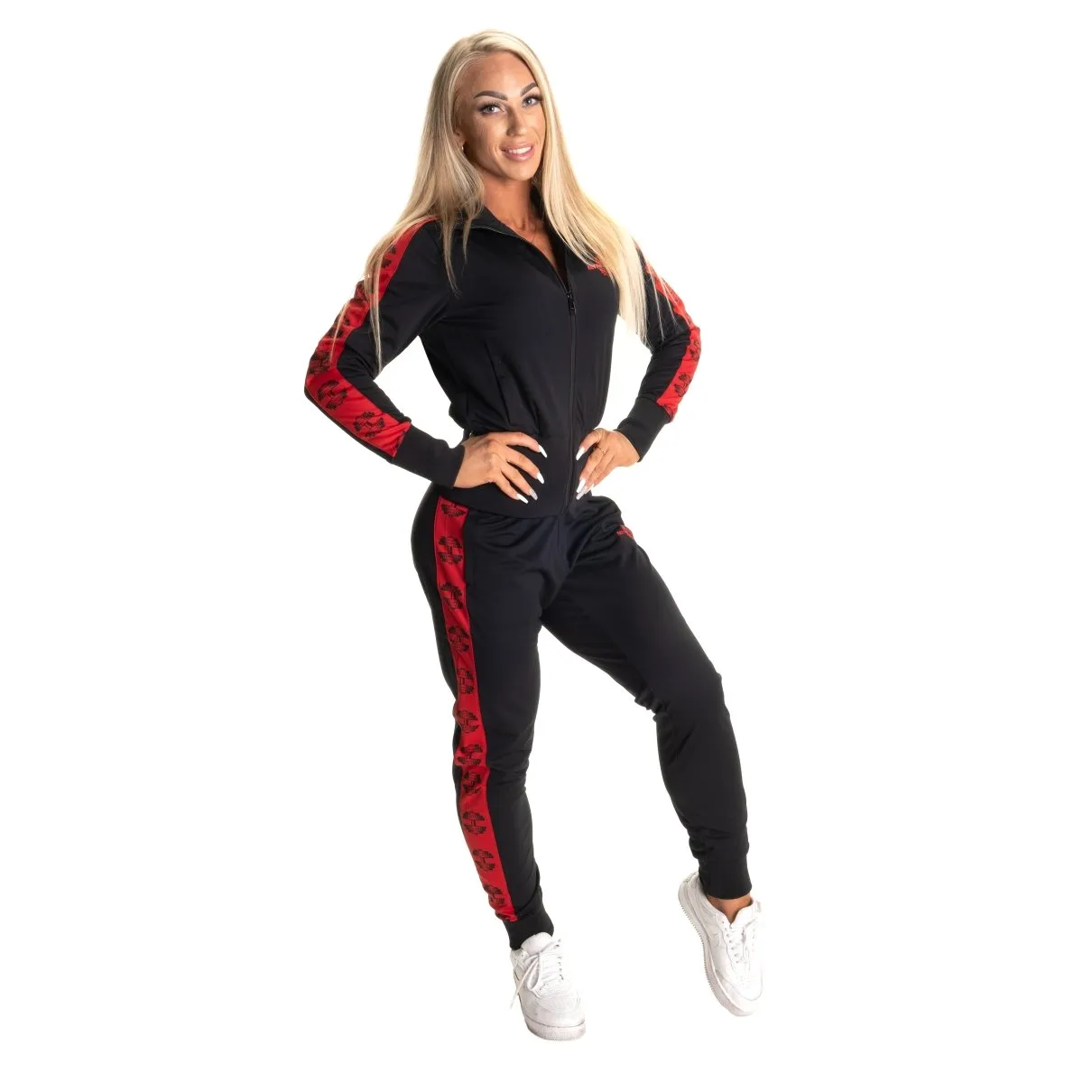 Better Bodies Chelsea Track Jacket - Black/Red