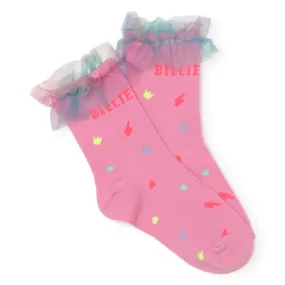 Billieblush Girls Pink Frill Socks