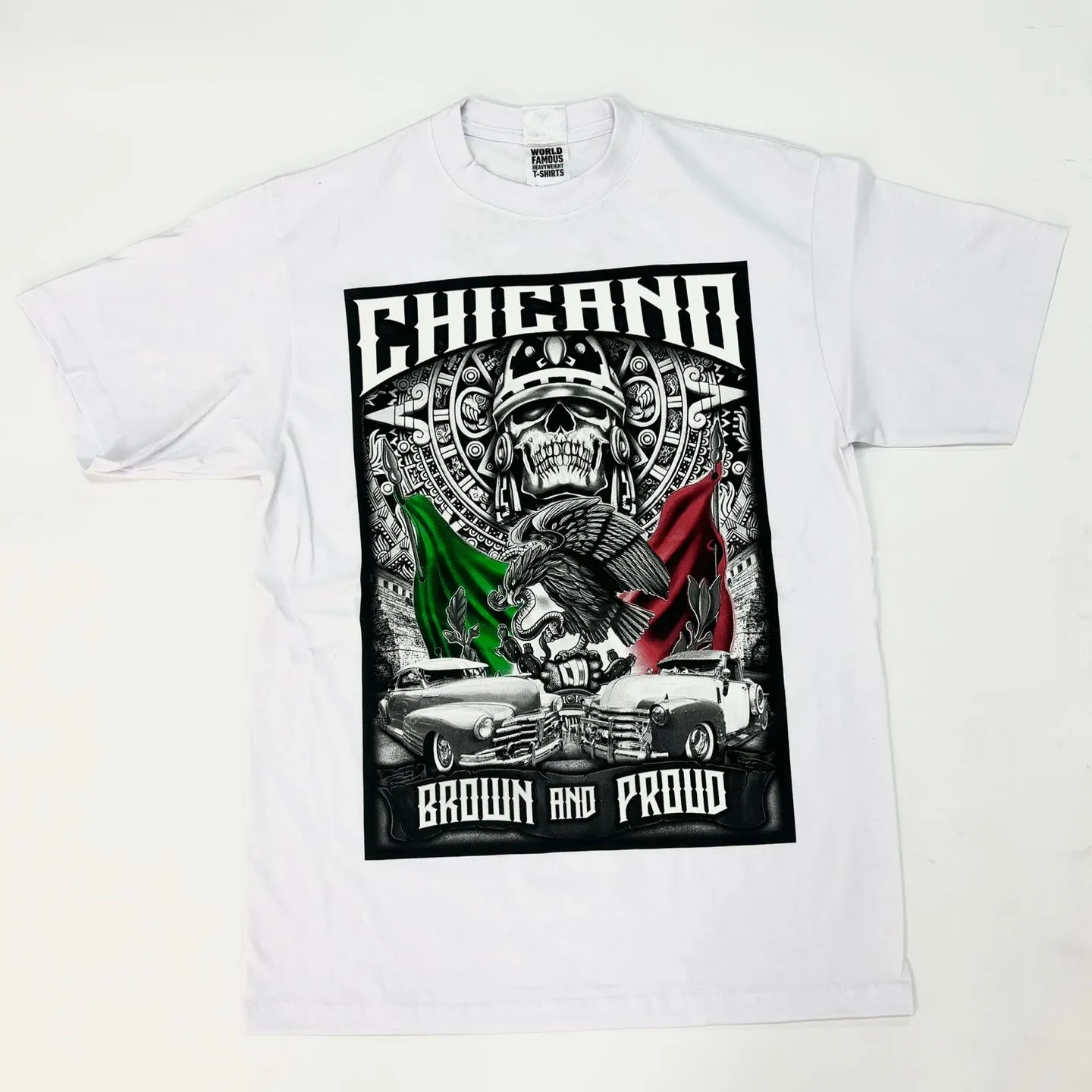 BILLIONAIRE Chicano Brown and Proud Heavyweight Graphic T-shirt