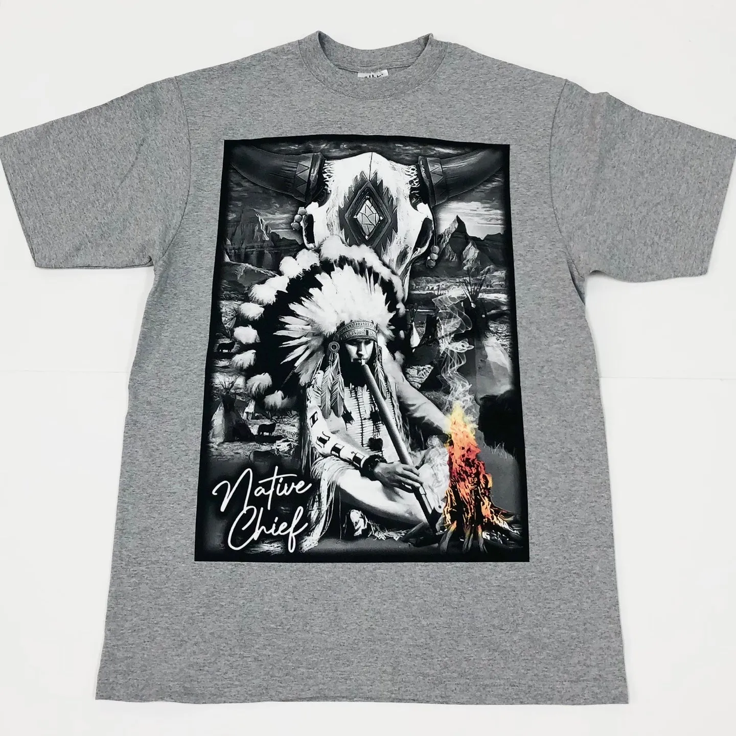 BILLIONAIRE Native Chief Graphic T-Shirt