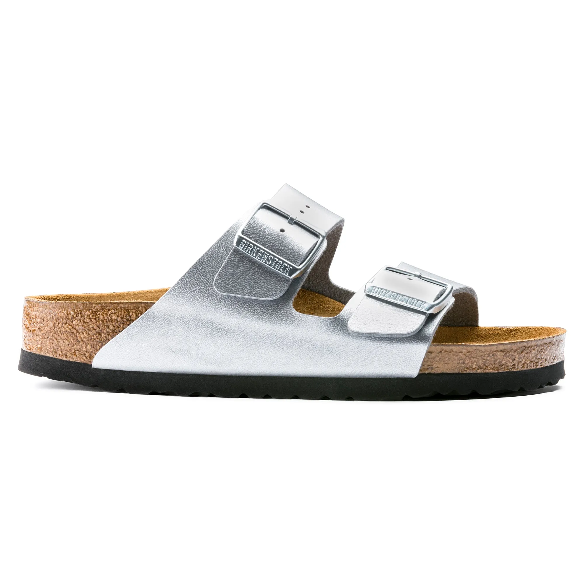 Birkenstock Arizona Silver Birko-Flor