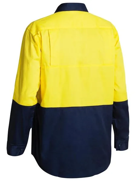 Bisley Hi Vis L/S Cool Lightweight Drill Shirt