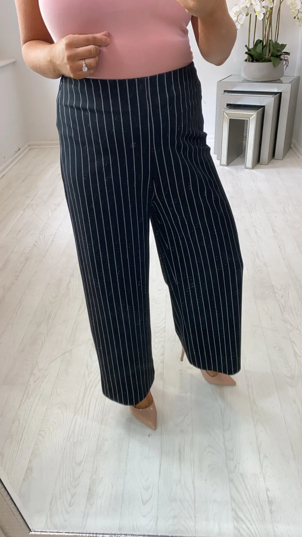 Black White Stripe Culottes