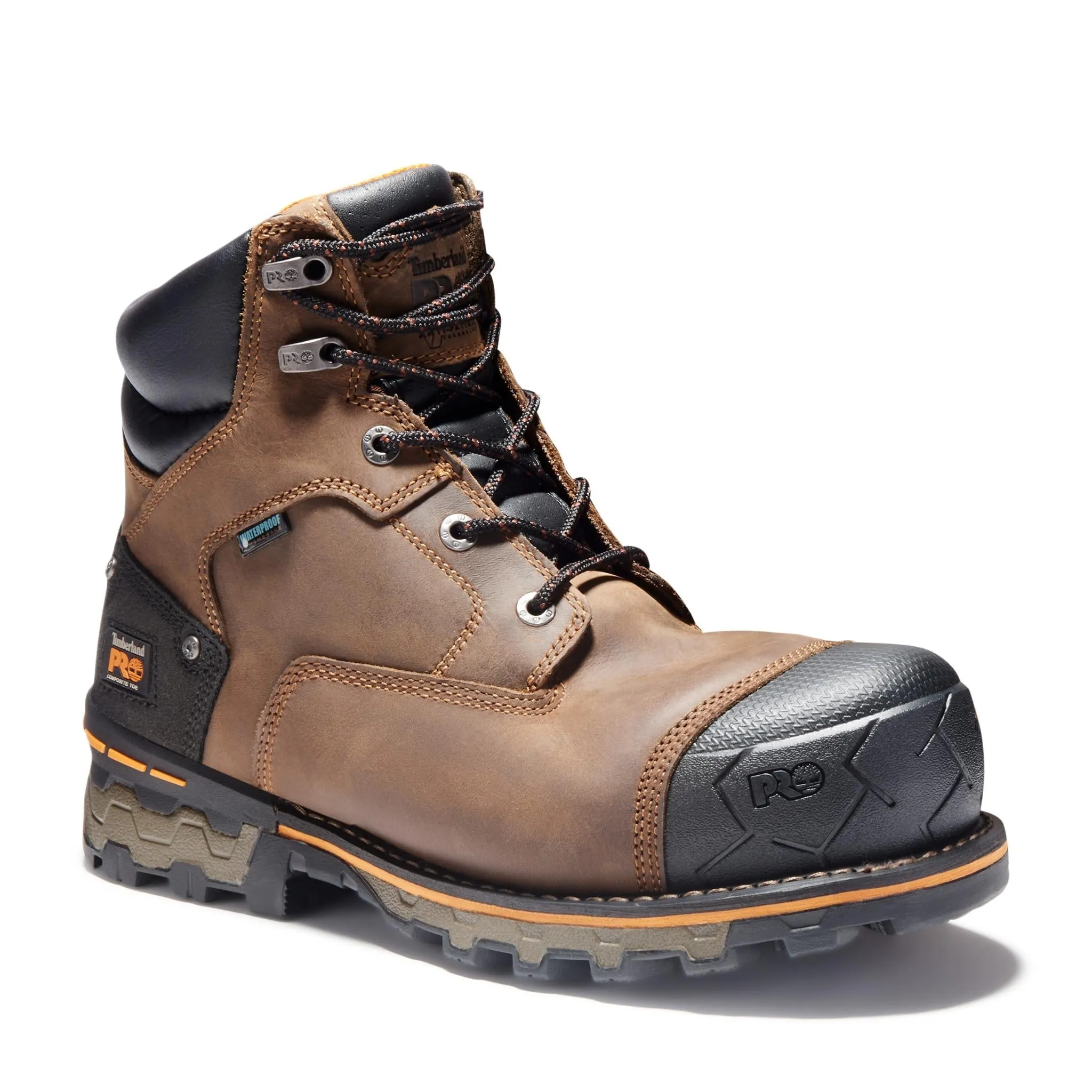 Boondock 6 Inch Composite-Toe Waterproof Work Boot Brown