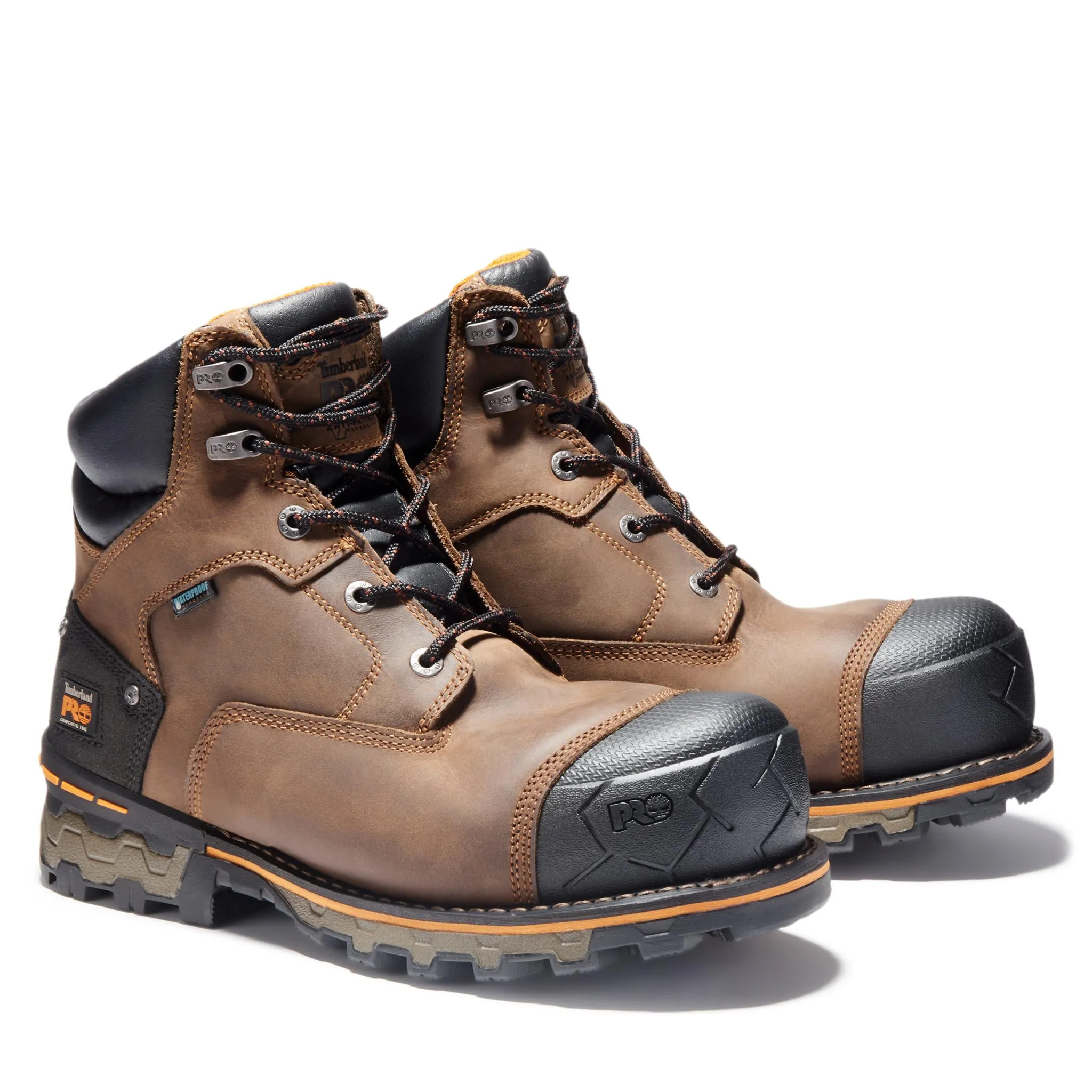 Boondock 6 Inch Composite-Toe Waterproof Work Boot Brown