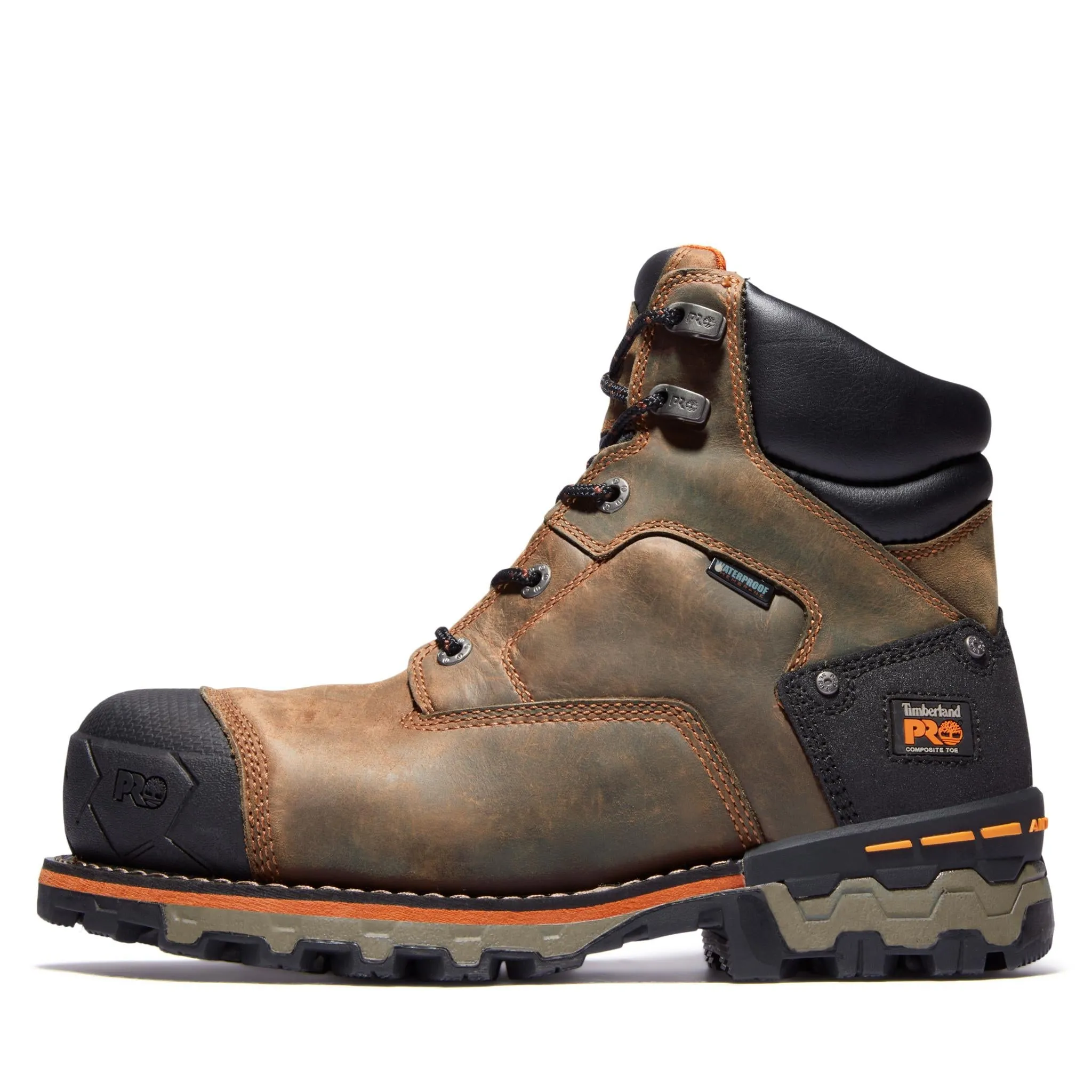 Boondock 6 Inch Composite-Toe Waterproof Work Boot Brown