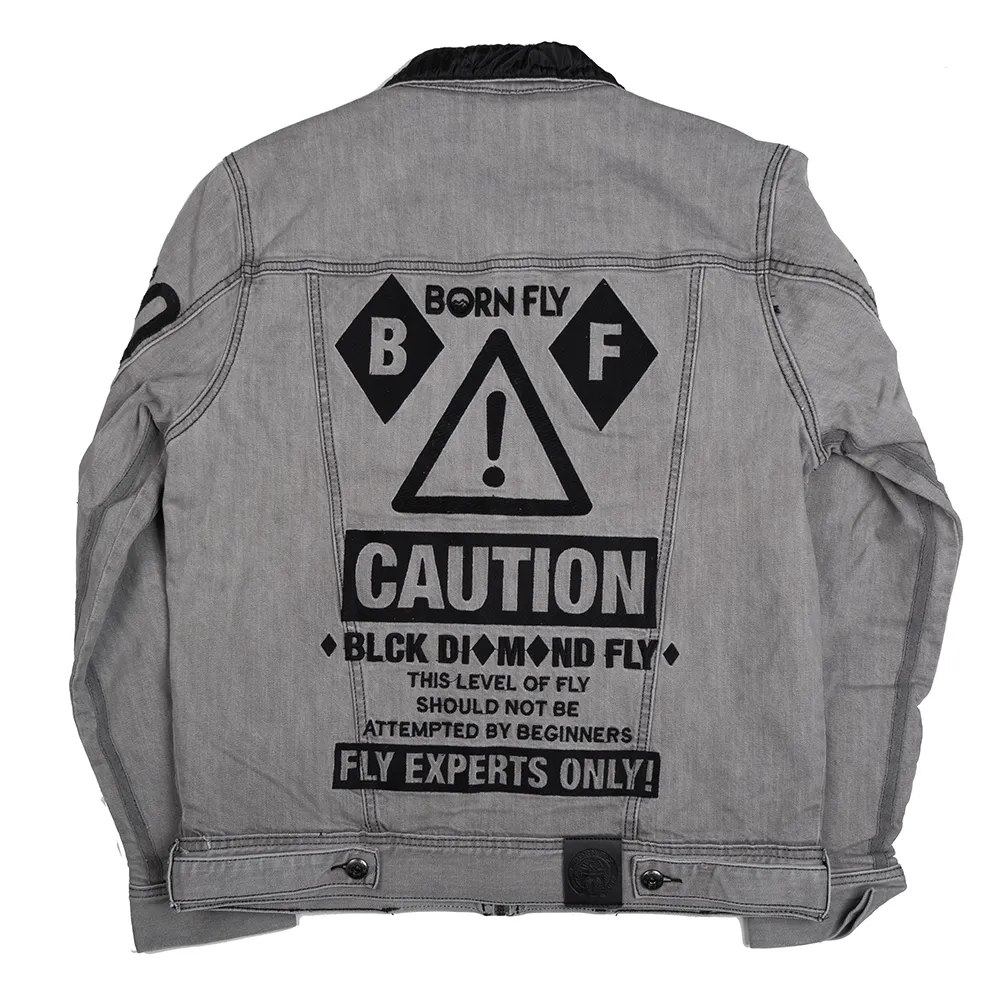 BORN FLY ASSORTED DENIM JACKETS - BFDJ06