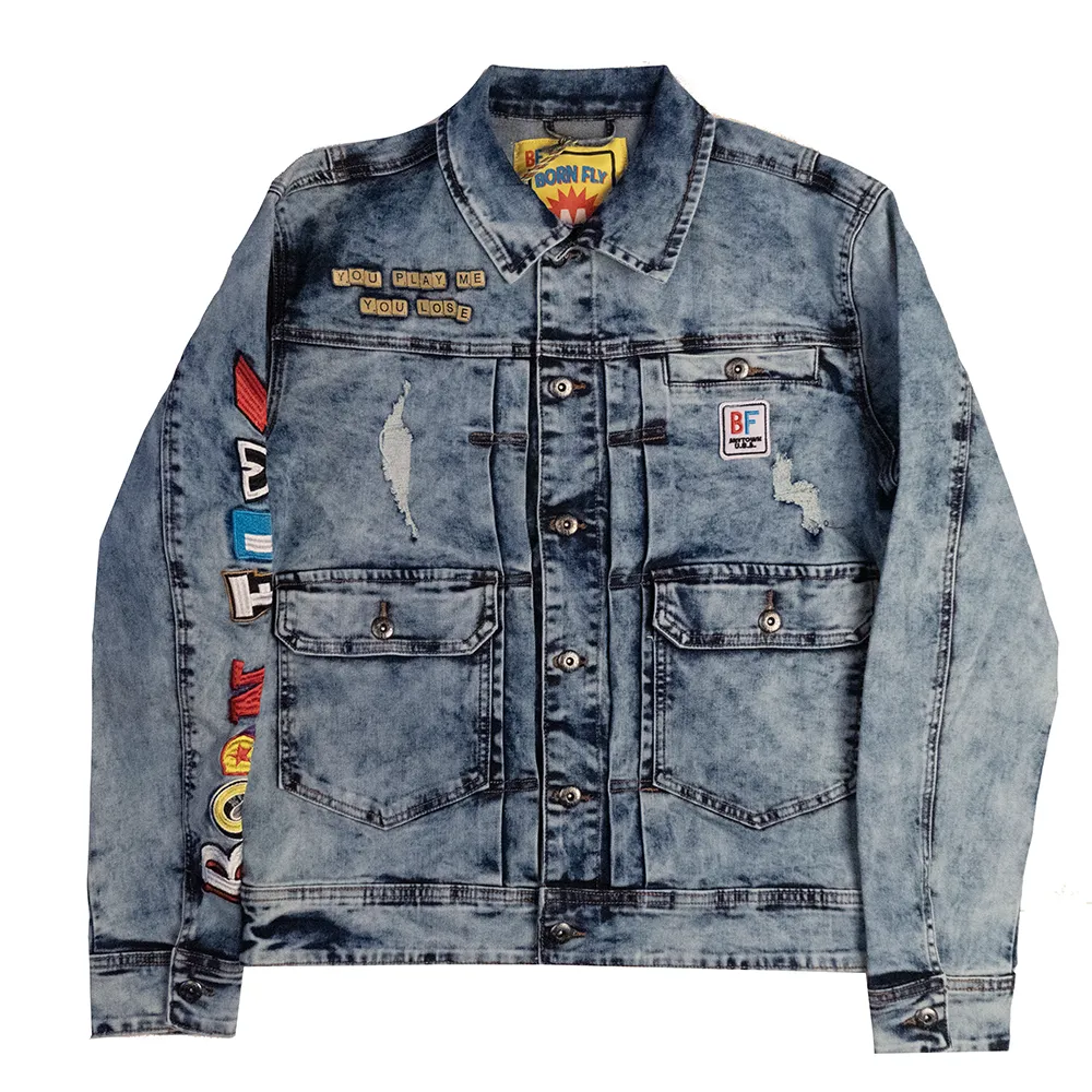 BORN FLY ASSORTED DENIM JACKETS - BFDJ06