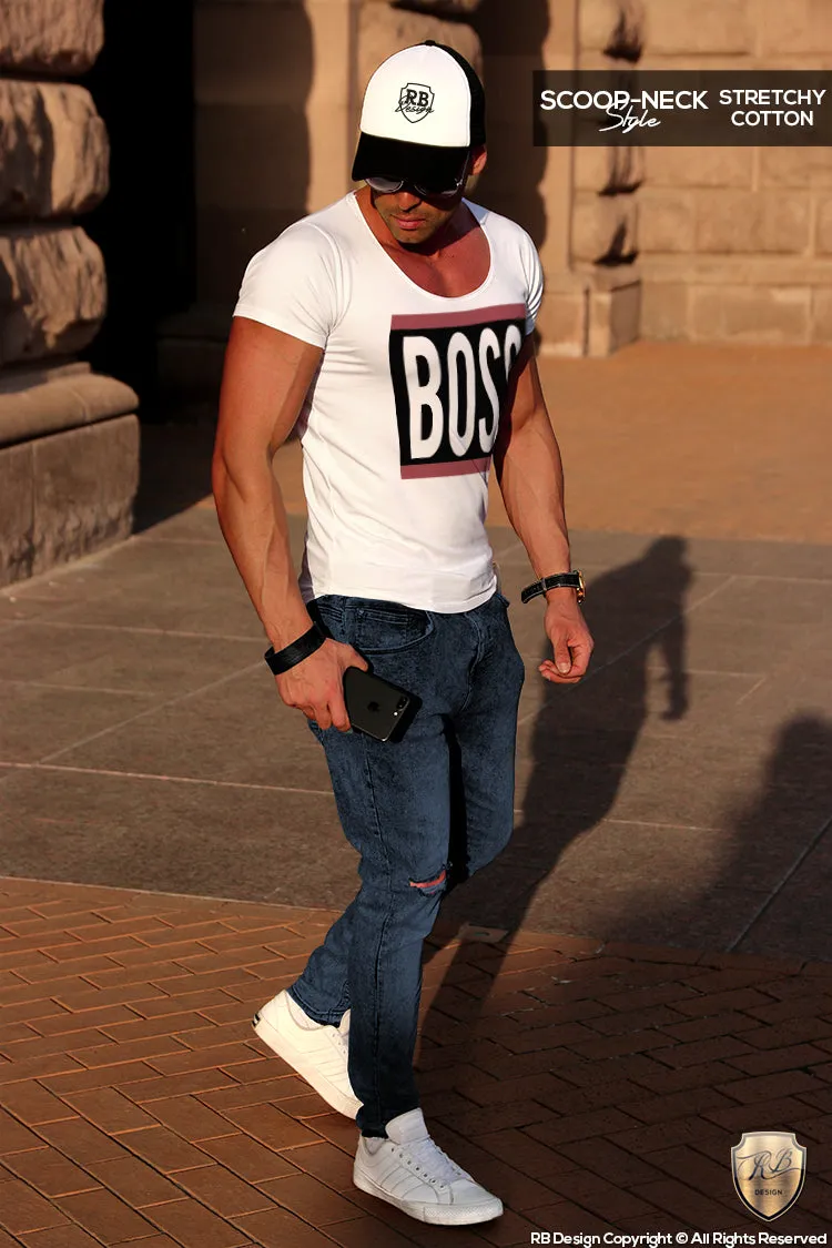 Boss T-shirt Mens Fashion Saying Tee Urban Style Top MD649