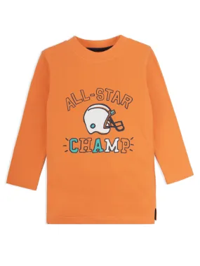 BOY'S ALL STAR ORANGE T-SHIRT