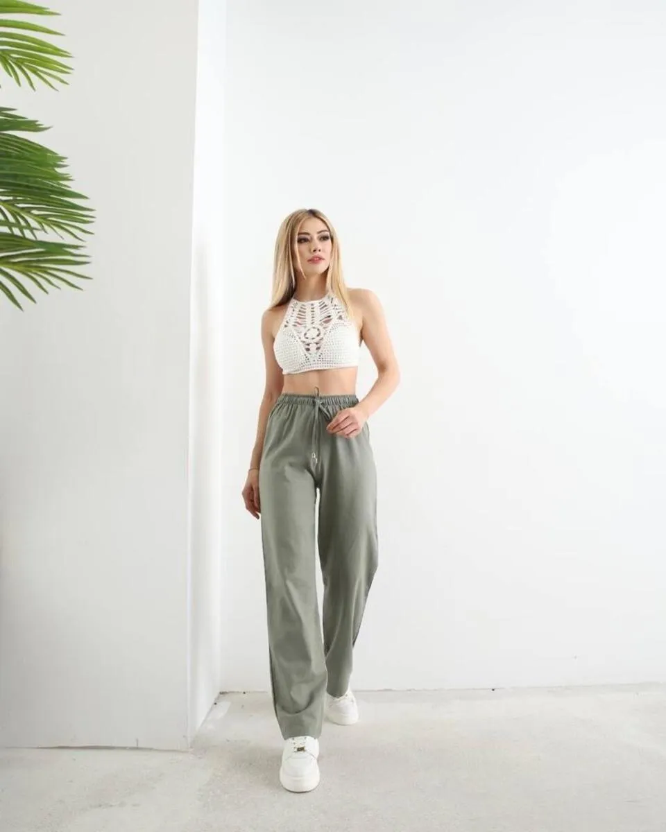 Breezy Elegance Linen Trousers”