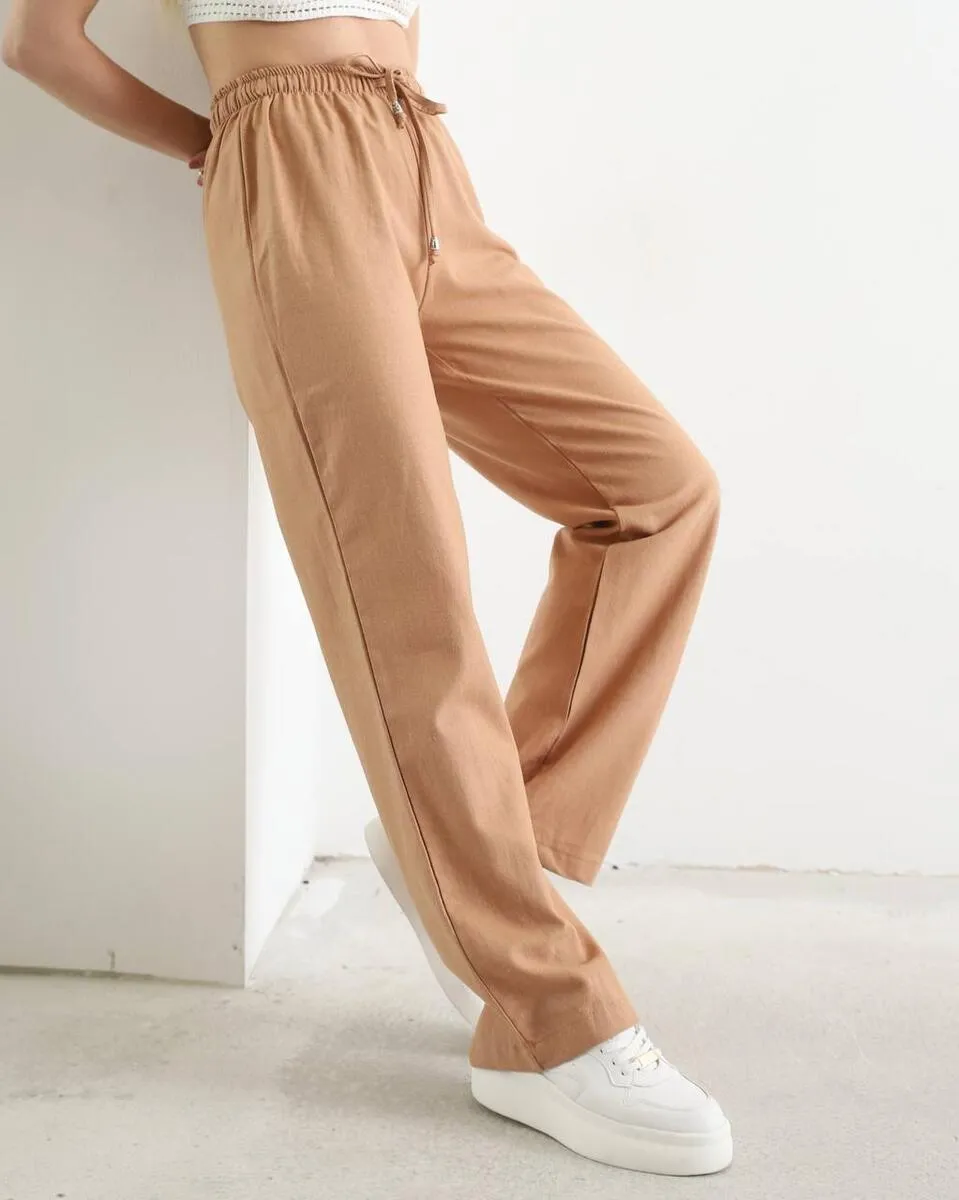 Breezy Elegance Linen Trousers”