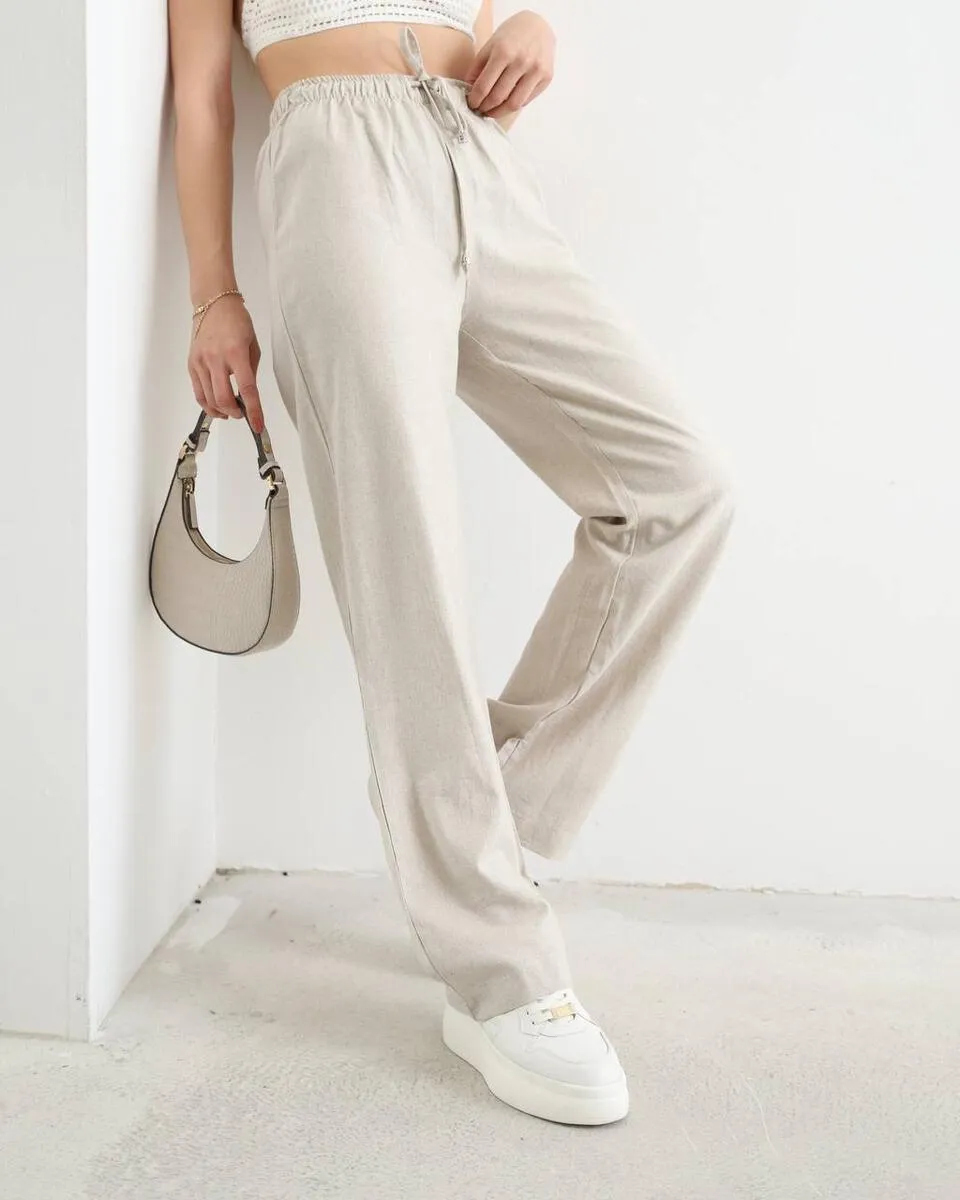 Breezy Elegance Linen Trousers”