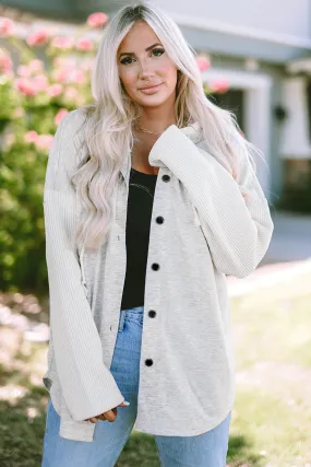 Button Up Hooded Jacket