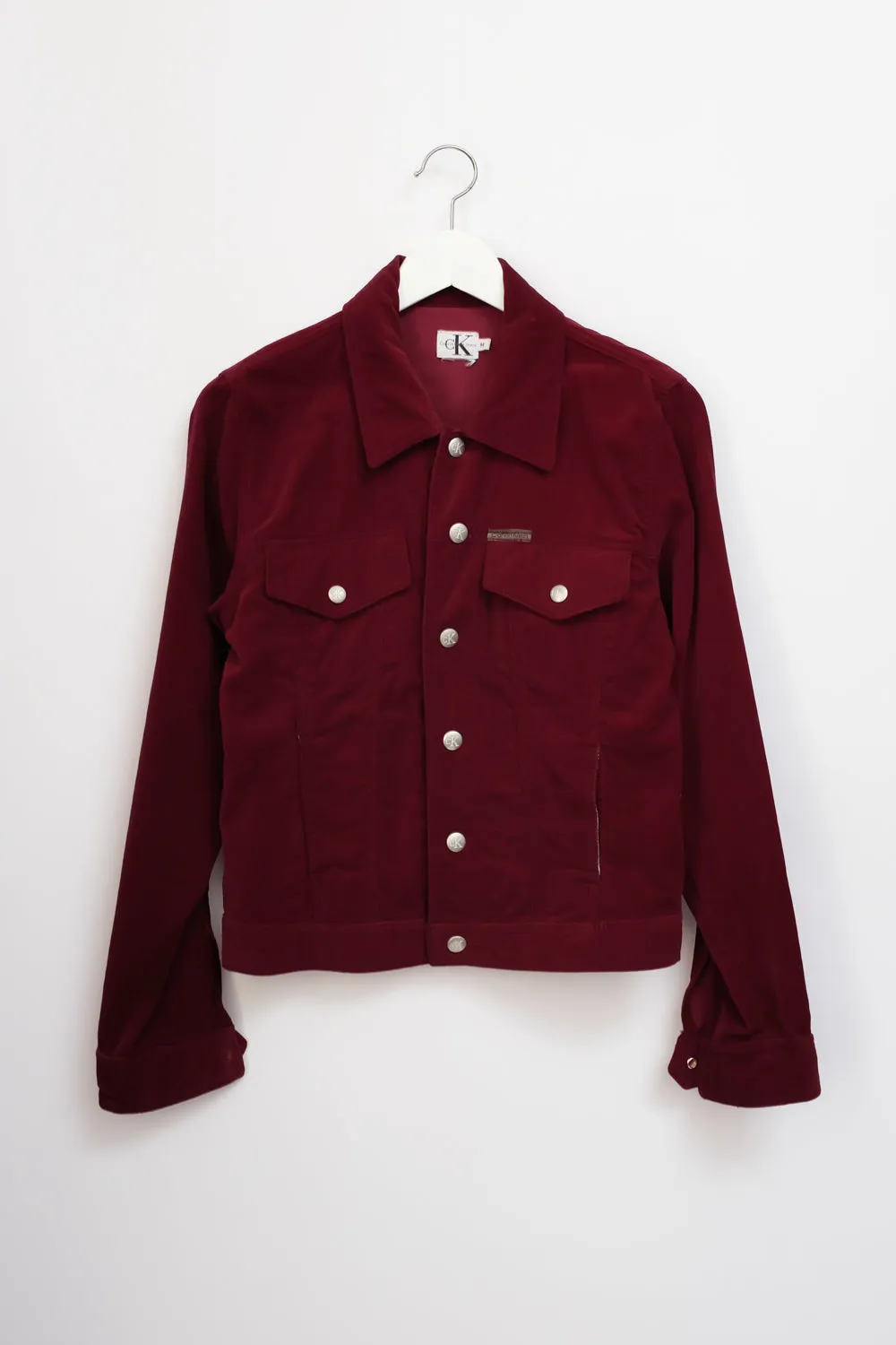 CALVIN KLEIN VINTAGE RED VELVET JACKET