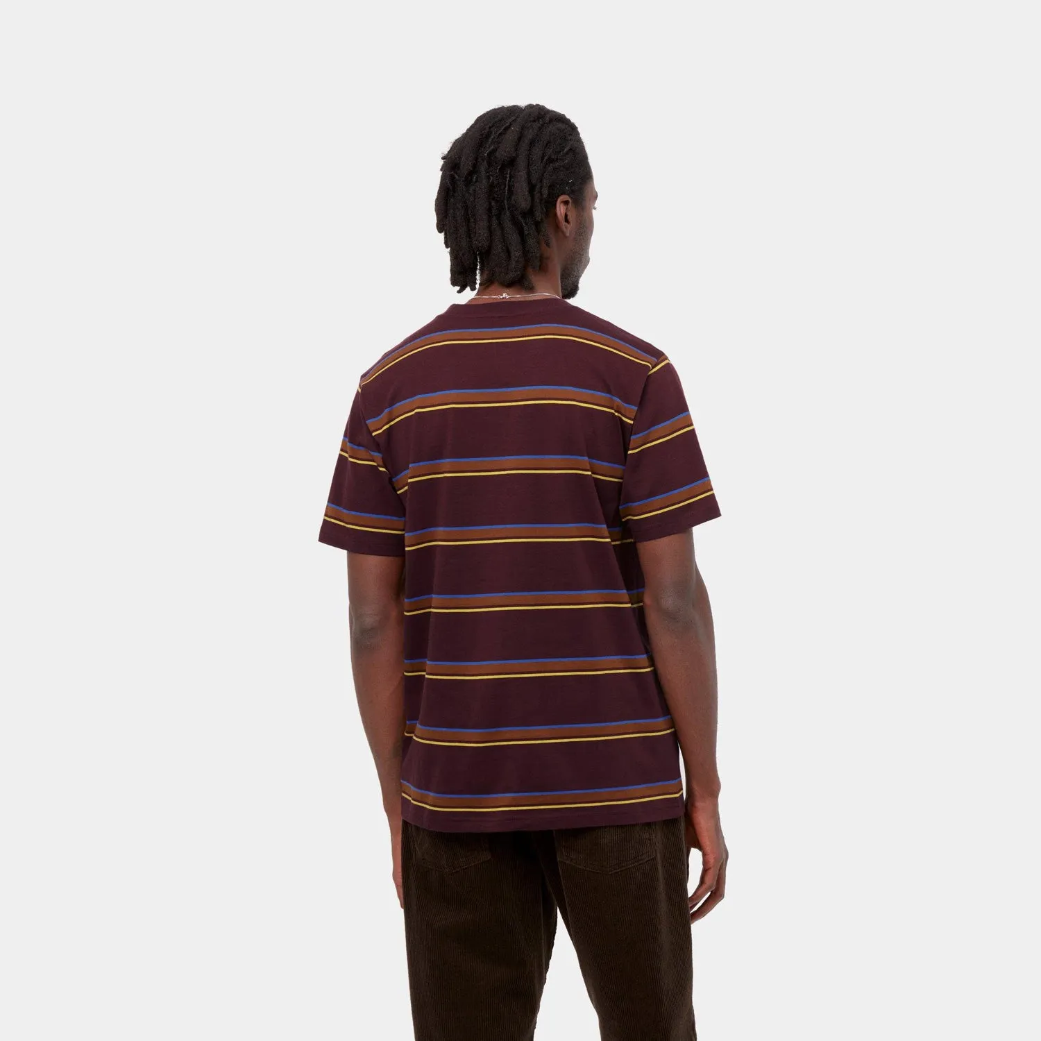 Carhartt S/S Kent Stripe T-Shirt - Wine