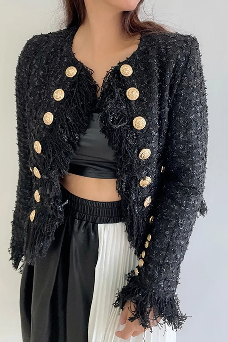 Cashmere Fringed Jacket