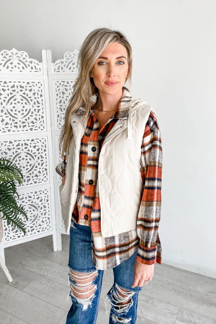 Charleston Rust Plaid Shacket