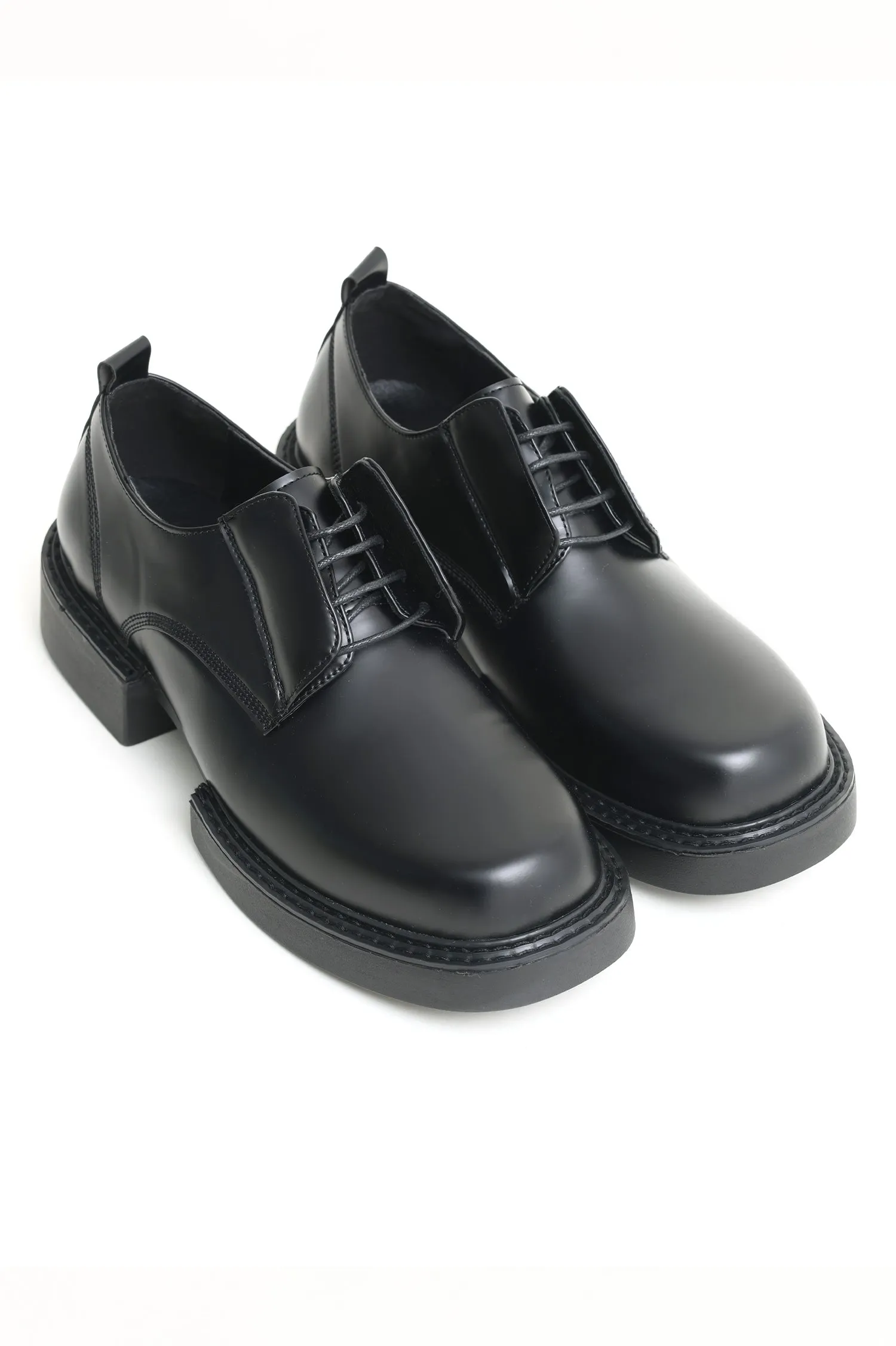 CHUNKY FORMAL SHOES-BLACK