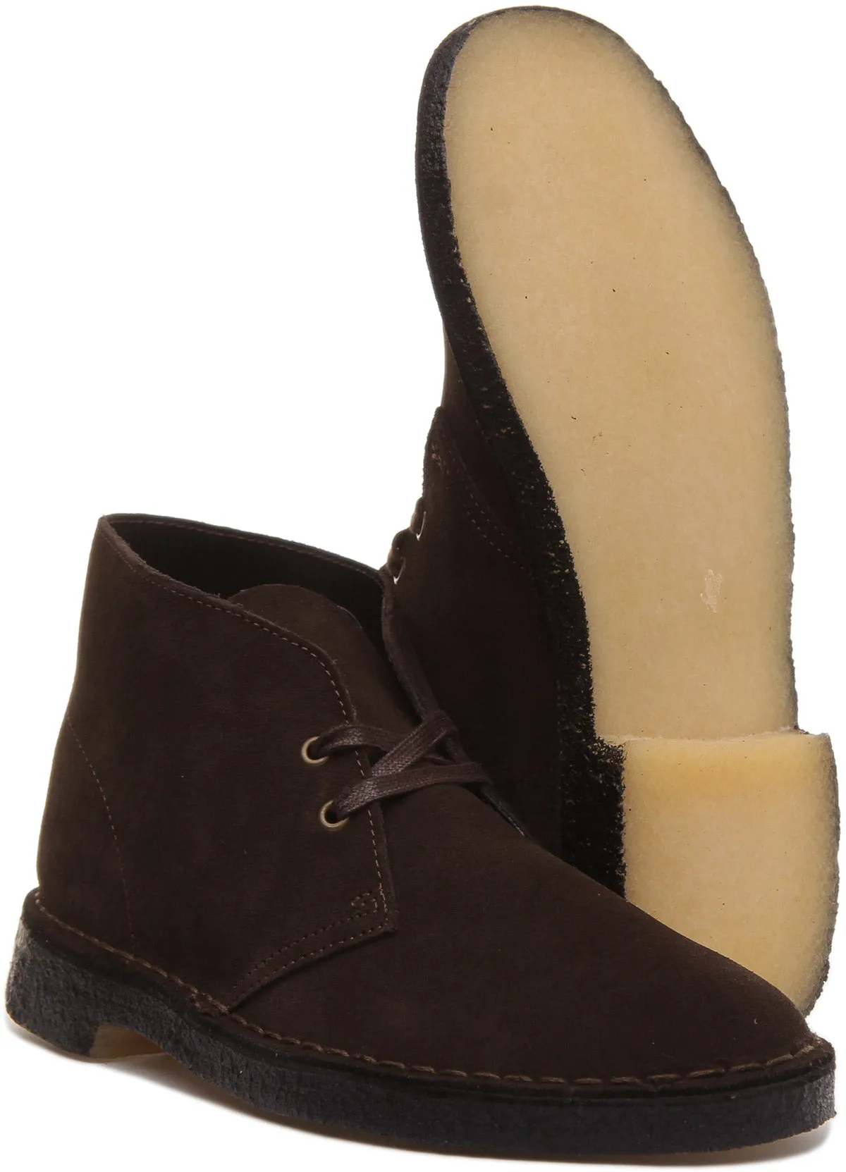 Clarks Originals Desert Boot In Brown Suede For Men