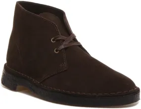 Clarks Originals Desert Boot In Brown Suede For Men