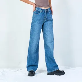 Premium Quality Classic High-Rise Wide-Leg Jeans for Wholesale