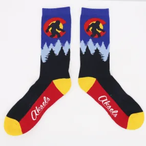 Colorado Flag Bigfoot Men's & Women's Crew Socks