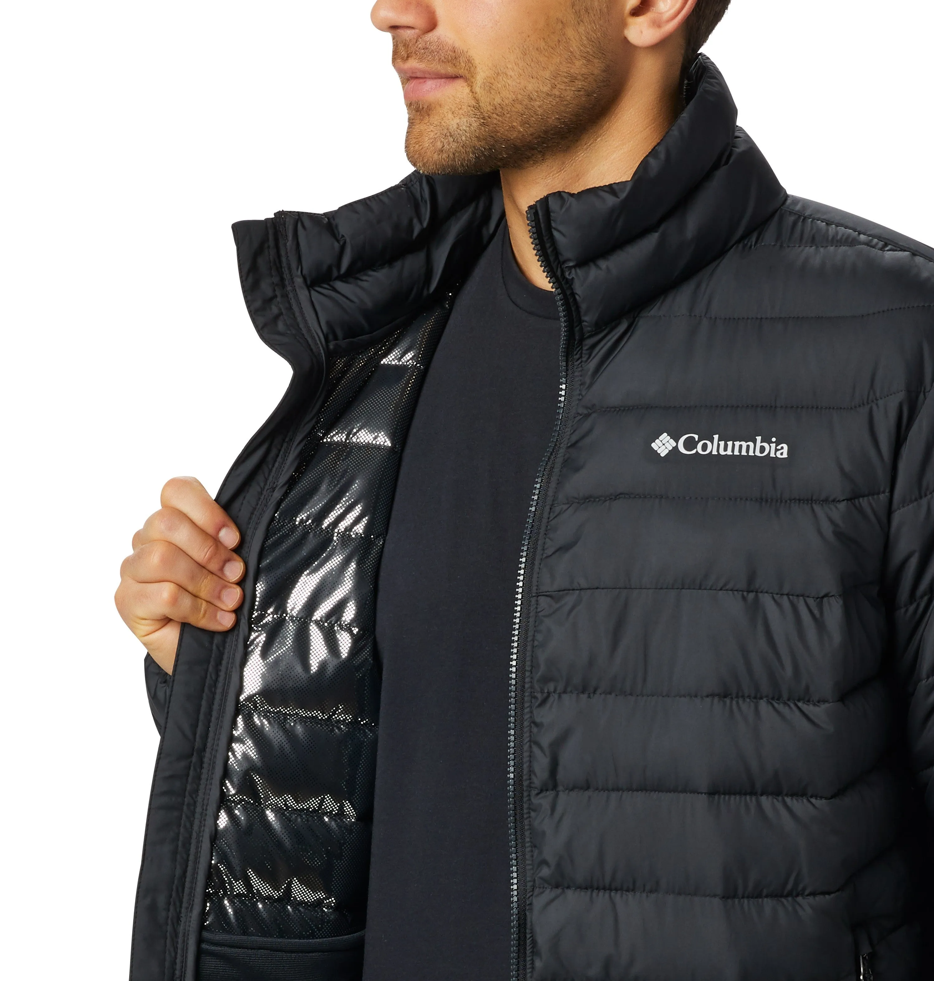 Columbia Mens Powder Lite Insulated Jacket-BLACK