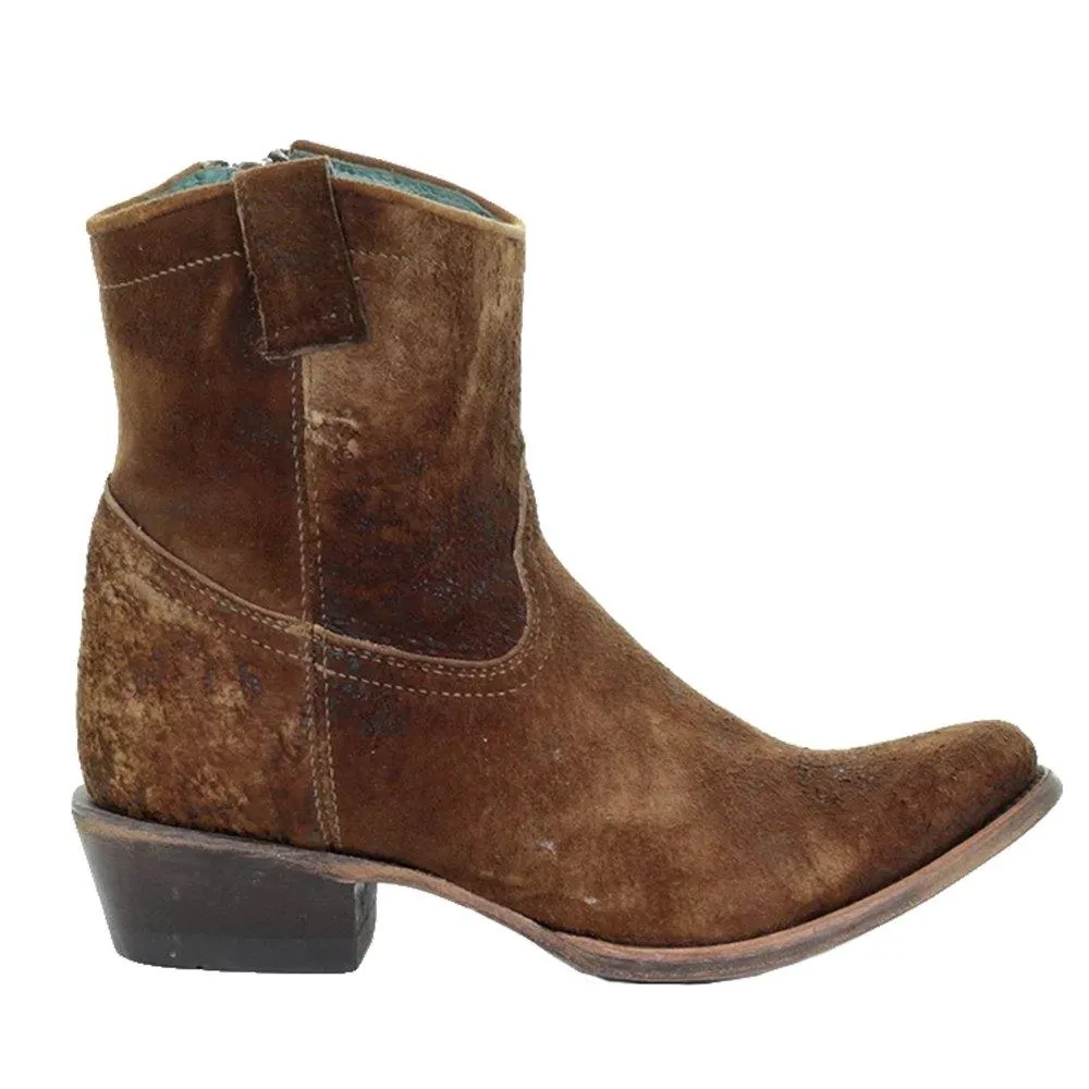 Corral Chocolate Tan Lamb Ankle Boot